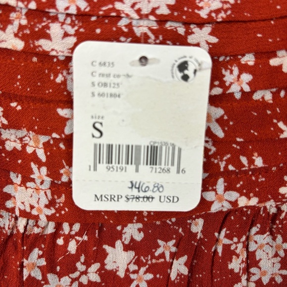 Free People Dessa Bodysuit in Rust Combo - Picture 10 of 12